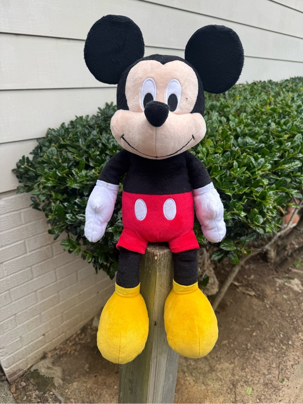 Disney Mickey Mouse Plush - Black, Red, Yellow, White